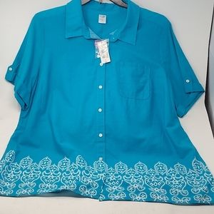 East 5th Women's Plus Size Button Down Shirt